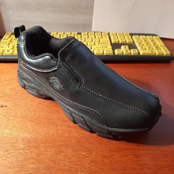 NEW With Box ! Dickies Women Slip Resistant Slip On Black Work Shoes Size 8.5 - Picture 1 of 5